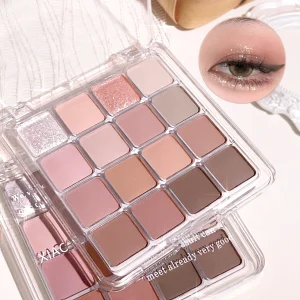 Sixteen-color sunset magic eye shadow plate pearl matte earth color